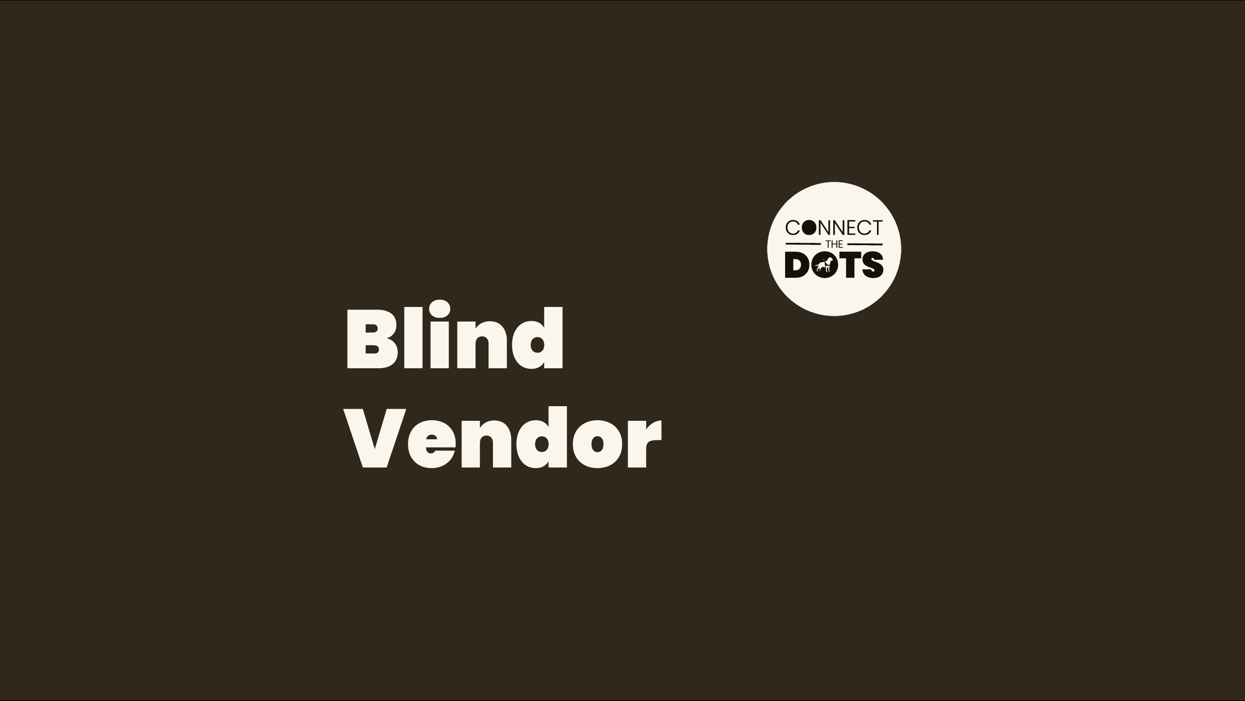 Blind Vendor - Blind and Visually Impaired Professionals
